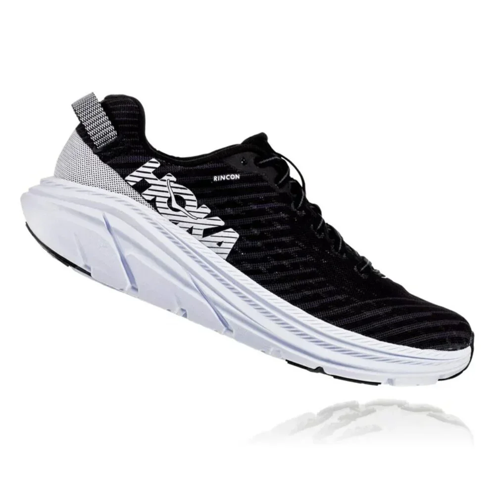 Hoka One One Rincon 1102874 Black White Men's 10.5